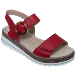 Bryce red leather
