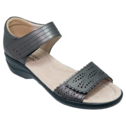 Petal pewter leather